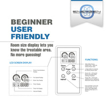 Load image into Gallery viewer, Enerzen O-922D - 60,000 mg/h Digital Ozone Generator - O3 Air Purifier Ionizer Deodorizer Sterilizer with Adjustable Settings for Any Room Size