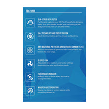 Load image into Gallery viewer, OION LB-999 22 inch Air Purifier (Pre, Carbon, HEPA, and Tio2 Filters, UV-C)