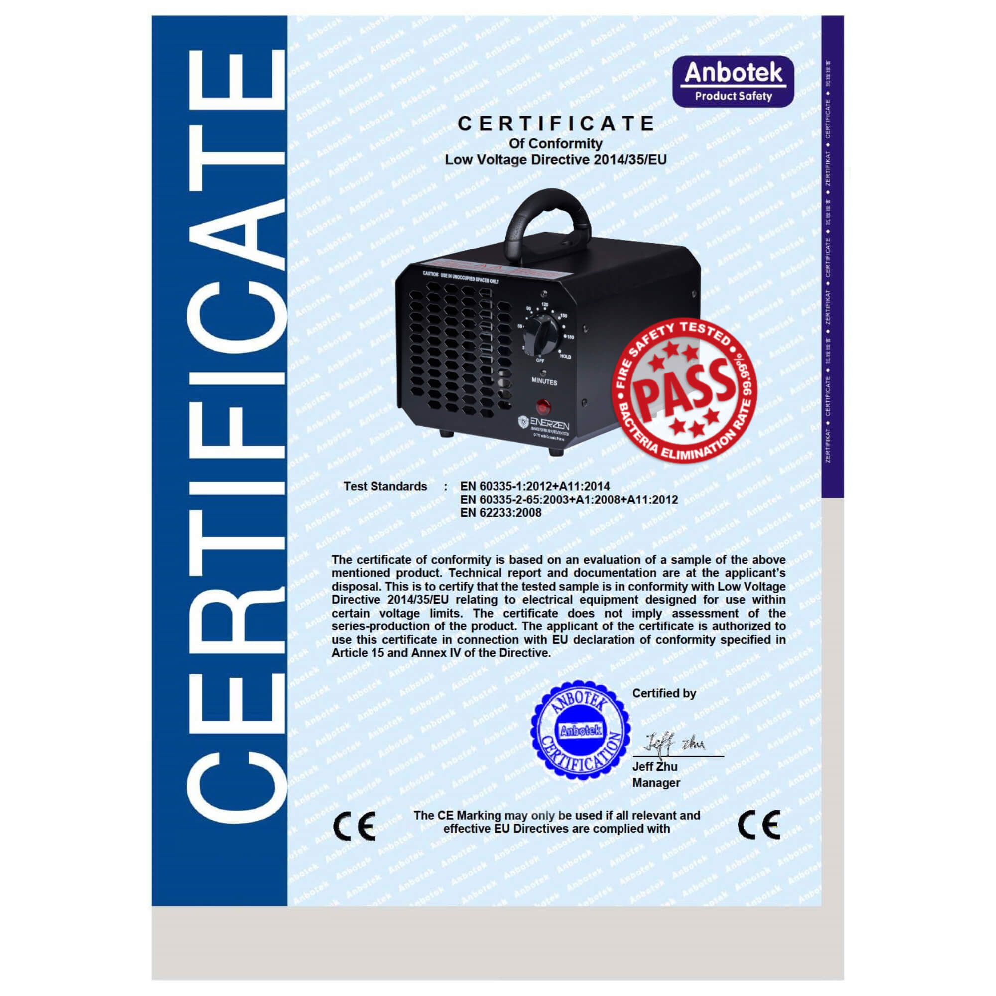 Generador de Ozono Comercial Enerzen O-777