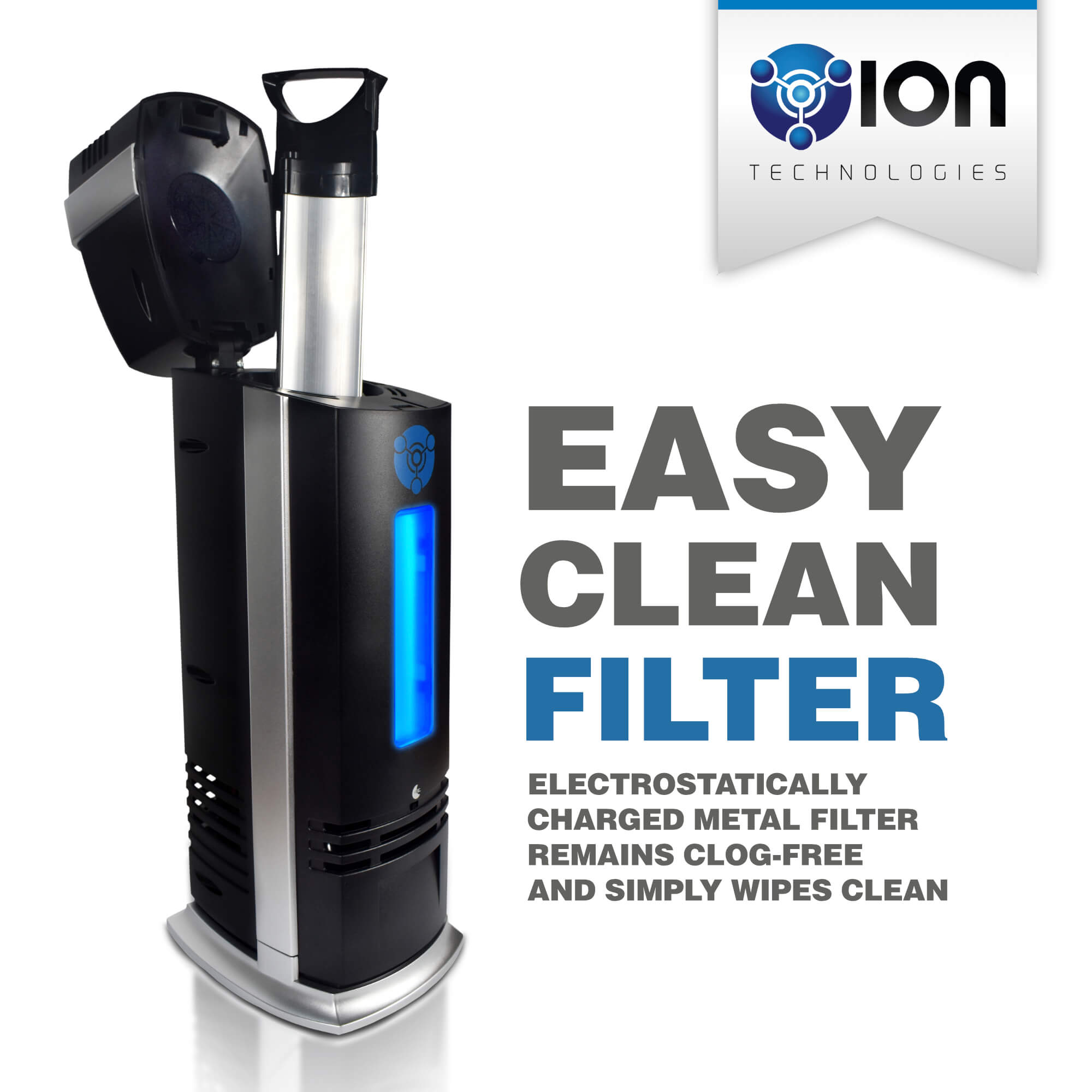 OION B-1000 Air Purifier (Carbon Filter, Negative Ion, UV-C 